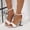 White, variant on Women's Heels Sandals Pearl Heels Wedding Shoes for Bride Block Heel Wedding Sandals Open Toe Bridal Shoes Comfortable Pump Sandals(Black,8.5)