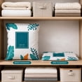 thumbnail image 4 of Botanical Print No-Pump Vacuum Storage Bags - Press-to-Seal Space Saver Compression Bags for Bedding, Comforters & Clothing, Heavy Duty Closet Organization, 4 of 9