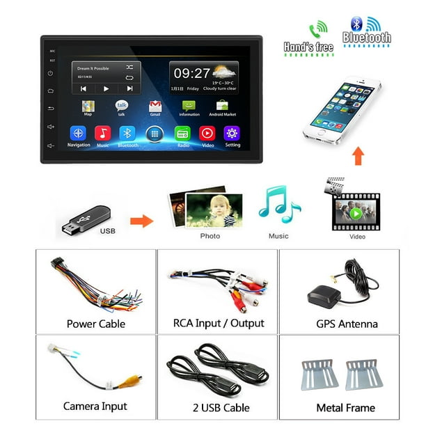 Camecho 7 Universal 2 din Car Multimedia Player Autoradio 2din Stereo 7  Touch Screen Video MP5 Player Auto Radio Backup Camera - AliExpress