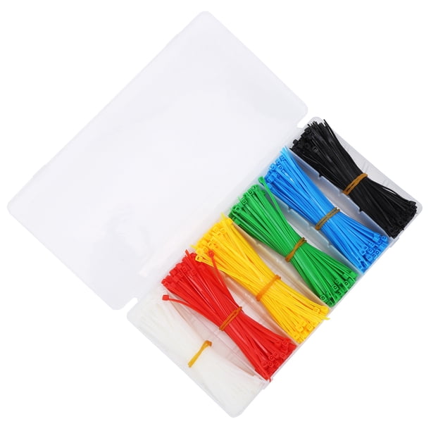 900 bridas de nailon autoblocantes, organizador de bridas portátiles multicolor