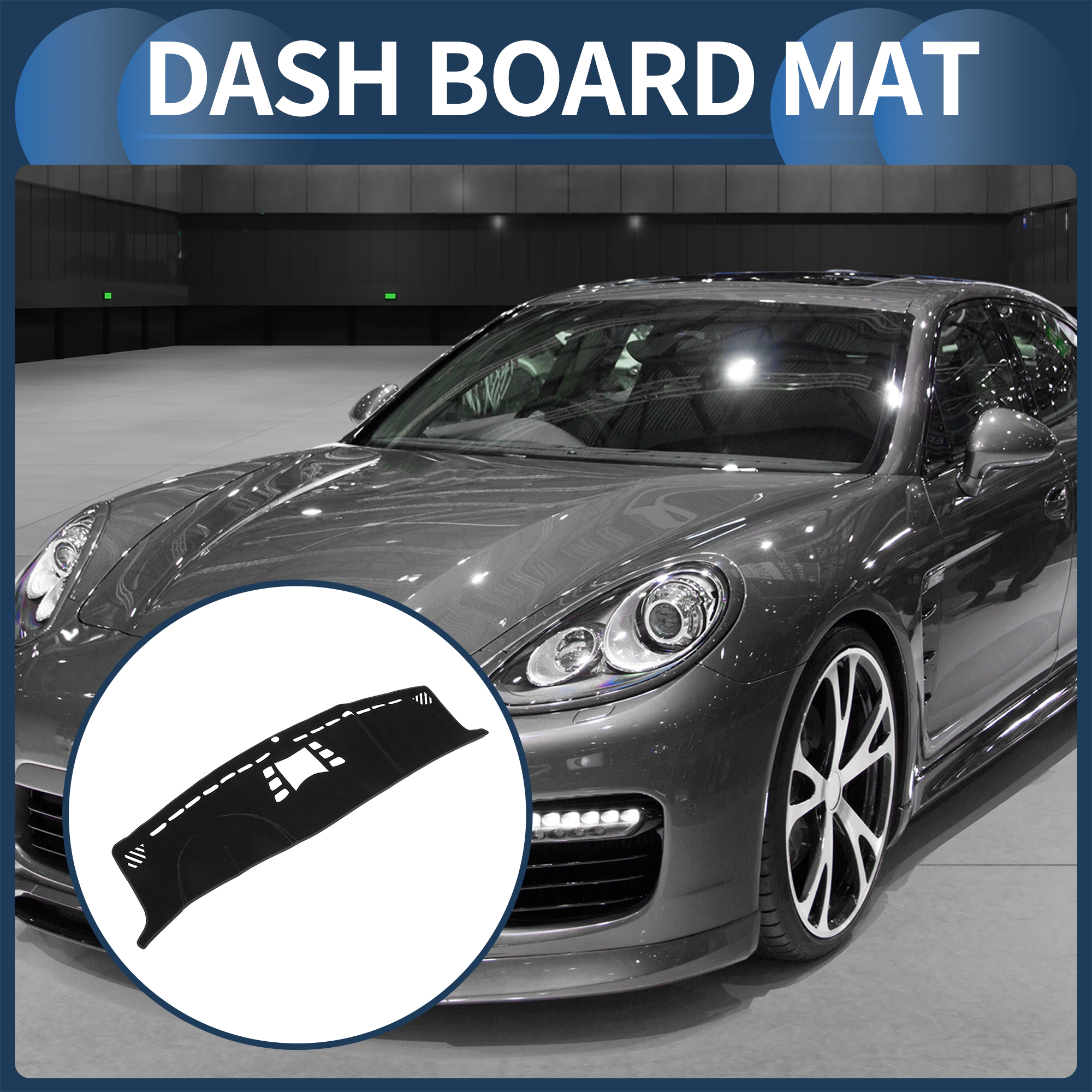 Unique Bargains Dash Cover Non-Slip Dashboard Carpet Mat for Porsche Panamera 2010-2016