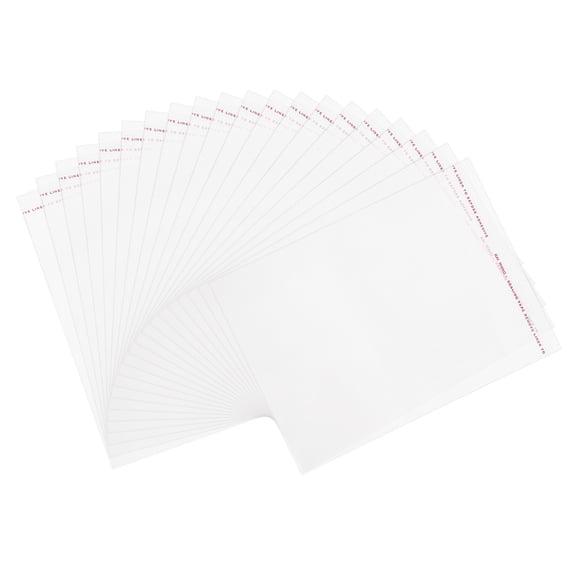 Uxcell 100 Pack Acid-Free Crystal Clear Sleeves (7.1x5.1 Inch) - Resealable Photo Sleeves Storage Bags Transparent Sealing Bag for Art Prints/Pictures/Photos/Framing/Mat