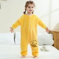 thumbnail image 2 of LRen Kids Cartoon Cosplay Outfits Style Flannel Sleepsuit Baby Toddler Jumpsuit Pajamas Sleeping Outfit,110, 2 of 5