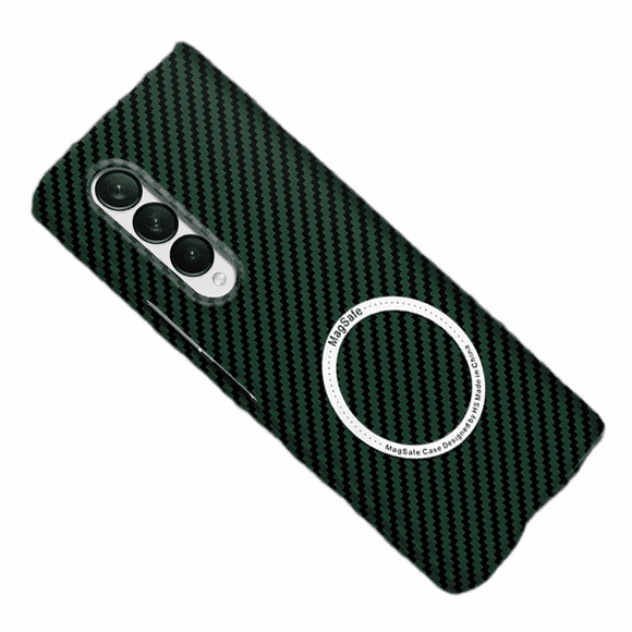Case Magsafe Carbon Fiber Slim Magnetic Case for Samsung Galaxy Z Fold 3 Slim Case Hard Shockproof Thin Case Support Wireless Charger