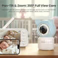 thumbnail image 4 of Monitor para bebés Litokam de 5 pulgadas, 4 MP, 1080P, sin WiFi, alcance de 300 m, 4 of 9