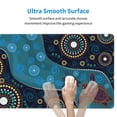 thumbnail image 5 of Bingfone Bohemian Turtle Large Gaming Mouse Pad,Extended Desk Mousepad With Stitched Edges,Non-Slip Base,Water Resist Keyboard Pad For Gamer, Office & Home, 29.5 X 16 In, 5 of 9