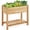 Light Brown, variant on Yaheetech 2 Tiers Wooden Raised Garden Bed with Legs for Yard, Light Brown