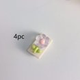 thumbnail image 1 of 1 juego de protectores de cable transparentes de flores de colores for iPhone 14 13 12 11 Pro Max - diseño antidesgaste y duradero, 1 of 2