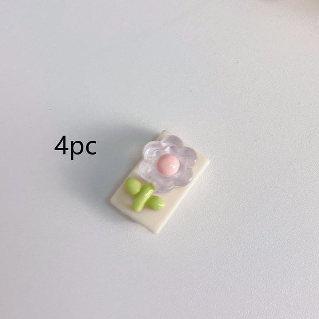 1 juego de protectores de cable transparentes de flores de colores for iPhone 14 13 12 11 Pro Max - diseño antidesgaste y duradero