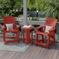 thumbnail image 2 of Wildridge Heritage High Adirondack Chair, Cardinal Red - All-Weather Recycled Plastic Furniture for Patio, Deck, Lawn, 2 of 4