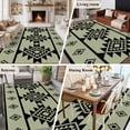 thumbnail image 5 of 6'x9' Area Rugs, Sage Green Boho Indoor Outdoor Area Rug for Living Room Bedroom, Southwest Aztec Abstract Geometric Washable Bathroom Rugs Kitchen Floor Carpet Mats Home Decor Aesthetic, 5 of 8