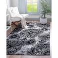 thumbnail image 2 of Unique Loom 3138663 8 x 10 ft. Grand Sofia Rectangular Rug, Black, 2 of 2