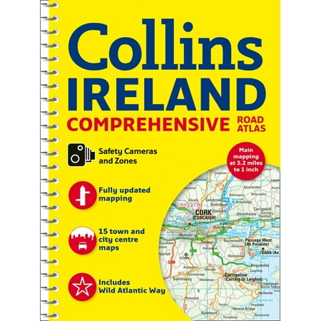 Collins Ireland Comprehensive Road Atlas: (Best Roads In Ireland)