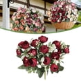 thumbnail image 2 of Peony Flower ,Artificial Flowers Peonies Bouquets for Wedding Party Table Centerpieces Floral Arransynthetic Gemstoneent Home Office Kitchen Decorations by Elapind, 2 of 7