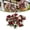 Red, variant on FENGGHAO Burgundy Artificial Camellia Peony Bouquet Fake Tea Rose Flowers For Wedding Home Decor Vase