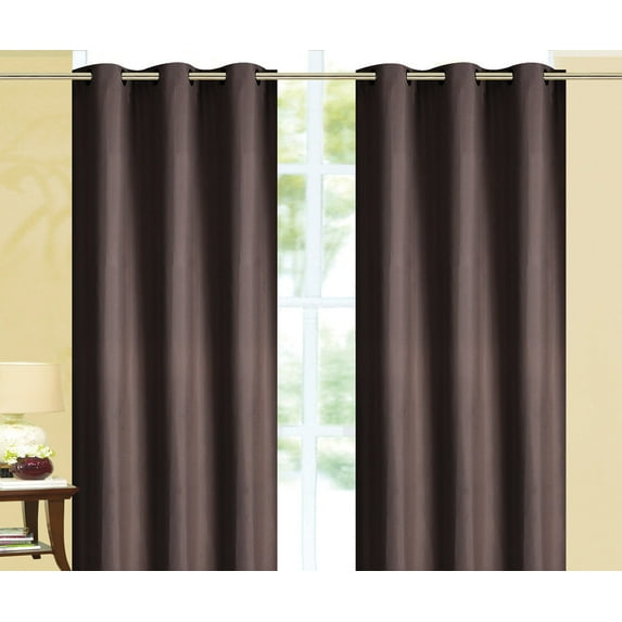 100% Solid Blackoutout Window Curtain Panel With Grommets
