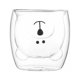 thumbnail image 1 of Billuyoard Taza de café de doble capa, taza de cristal de leche de té de oso, aislamiento transparente Anti-escaldado de animales para vino, Type2 NO2, 1 of 6
