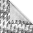 thumbnail image 3 of Ambesonne Herringbone Kitchen Curtains, Simplistic Thin Lines, 55"x24", Charcoal Grey and White, 3 of 3