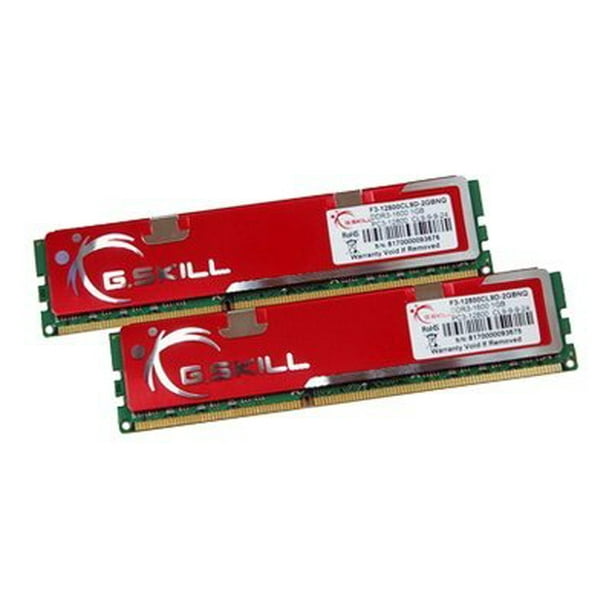 G Skill Nq Series F3 cl9d 4gbnq Dual Channel Ddr3 Kit 4 Gb 2 X 2 Gb Dimm 240 Pin 1600 Mhz Pc3 Cl9 1 5 V Unbuffered Non Ecc Walmart Com Walmart Com