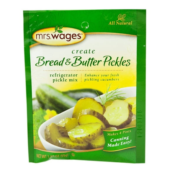 Kauffman Orchards Mrs. Wages Bread & Butter Refrigerator Pickle Seasoning Mix, 1.94 Oz. Case of 12