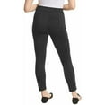 thumbnail image 3 of Anne Klein Womens Midweight Tummy Control Ponte Pant (Small, Charcoal Heather), 3 of 4