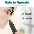 thumbnail image 6 of Nose Hair Trimmer, Professional Painless Nose Ear Eyebrow Facial Hair Trimmer for Men Women, Multifunctional Design Nose Hair Trimmer with Washable Removable Cutter Head, Safe and Effective, 6 of 8