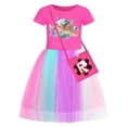 thumbnail image 4 of Roblox-vestido rosa de dibujos animados para niñas, malla de encaje, estrella, dulce estampado, manga corta, navidad, regalos de cumpleaños, 4 of 4