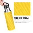 thumbnail image 4 of Insulated Stainless Steel Sports Water Bottle With Straw and Handle,Minimalist Nordic Style Ideal for Outdoor Use 600 ml Yellow Twill Stripe, 4 of 7