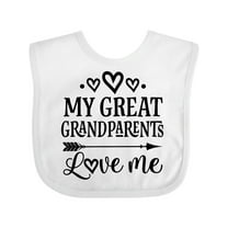 Inktastic My Great Grandparents Love Me Boys or Girls Baby Bib
