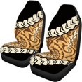 thumbnail image 5 of Pzuqiu Tropical Floral Print Car Seat Covers 3 Pieces, Car Seat Protector Set Polyester Interior Easy to Install for Trucks Sedans Most Sedans, 5 of 10