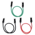 thumbnail image 1 of Bandas de tubo de resistencia Uxcell, 3 paquetes de 30 lbs/40 lbs/50 lbs, banda de resistencia apilable, banda de ejercicio para entrenar en casa, Rojo/Verde/Negro, 1 of 5