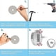 thumbnail image 3 of Wall Mount Makeup Mirror, 10x Magnifying Two Side Led Lighted Vanity Mirror For Bathroom, 360 Rotatable, Usb Rechargeabl, 3 of 4