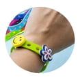 thumbnail image 3 of 12 Adjustable Shoe Charm Bracelets with Holes, DIY Customizable Silicone Wristband for Charms, 3 of 5