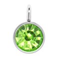 thumbnail image 1 of Birthstone Rhinestone Crystal Stainless Steel Silver Jewelry Making DIY Accessories Decorations Pendants for Birthday fluorescent green, 1 of 6