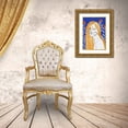 thumbnail image 3 of Treechild 24x32 Gold Ornate Wood Framed with Double Matting Museum Art Print Titled - The Tulip Girl, 3 of 4