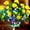 Yellow, variant on Memorial Garden Bloom Lights - Solar Powered Outdoor Flower Stakes - Auto On/Off Landscape Lighting, Waterproof LED Floral Decor for Cemetery Tribute, Grave, Yard, Patio, Path (Yellow)