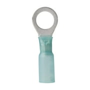 Ancor 311599 Blue 5/16" Fastener 16-14 Wire Range Heat Shrink Ring Terminals - 100 Pack