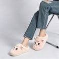 thumbnail image 6 of Ecetana Women's Cute Fuzzy Slippers Comfort Faux Fur Memory Foam Non-Slip House Slippers for Women, 6 of 7