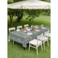 thumbnail image 4 of Outdoor Tablecloth with Umbrella Hole for Patio/Picnic/Party/Camping, Sage Green Waterproof Table Cloth Rectangle Table Cover Washable, Vintage Minimalist Lines Abstract Art (60"x 102"), 4 of 8