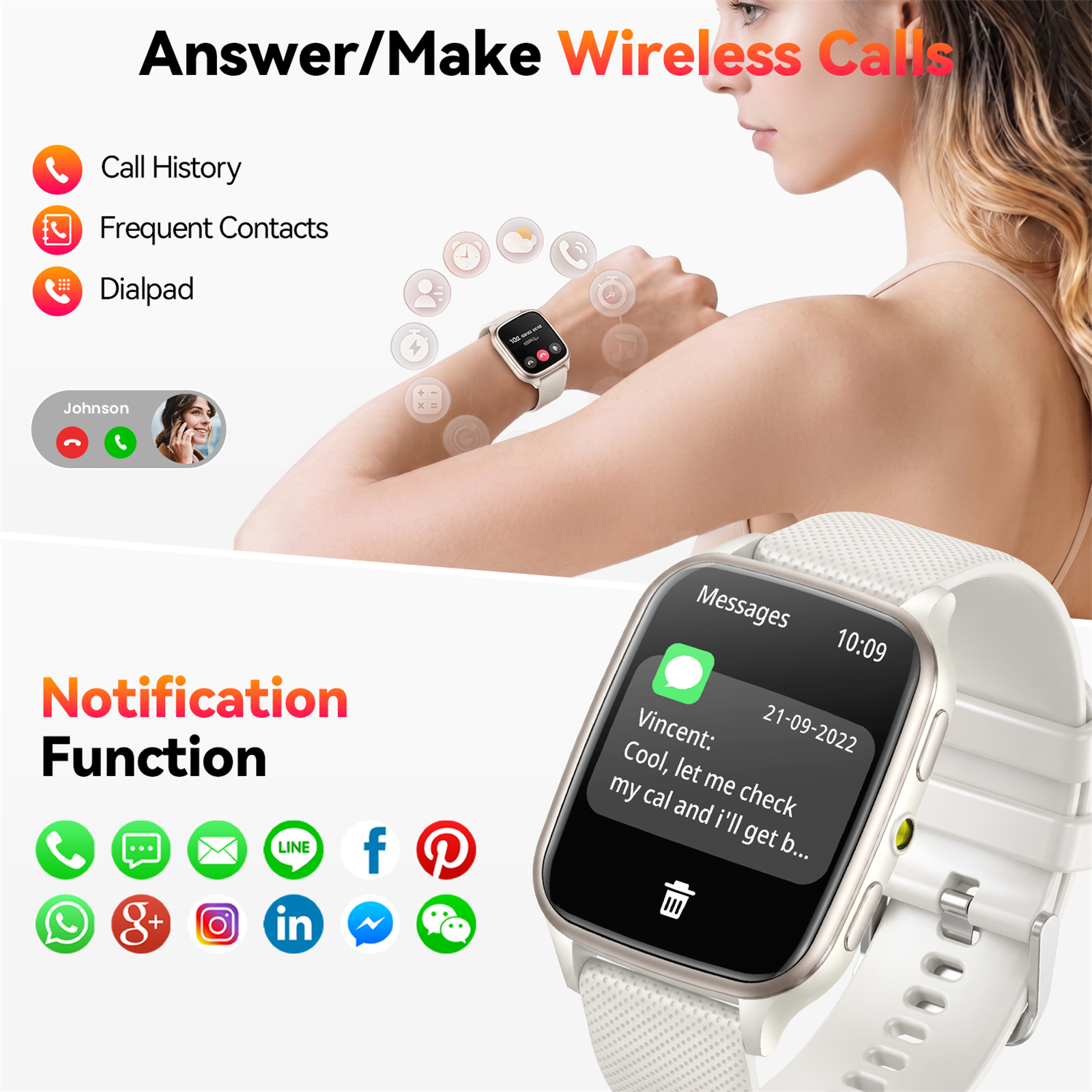 Joautrial Smart Watch, 1.93" HD Screen, 120 Sports Modes photo 3