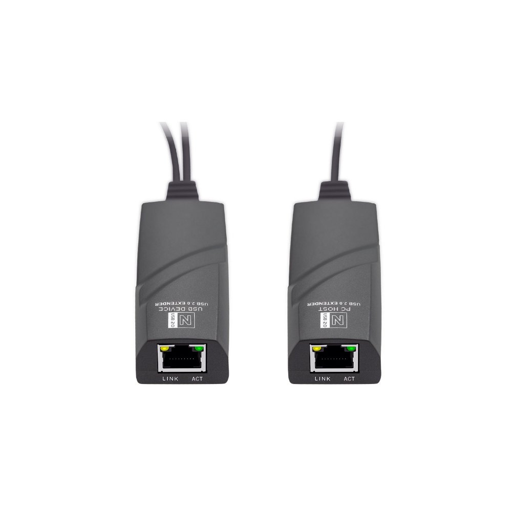 High Speed USB 2.0 Over Cat5 Cat6 Extender Kit With Active Power