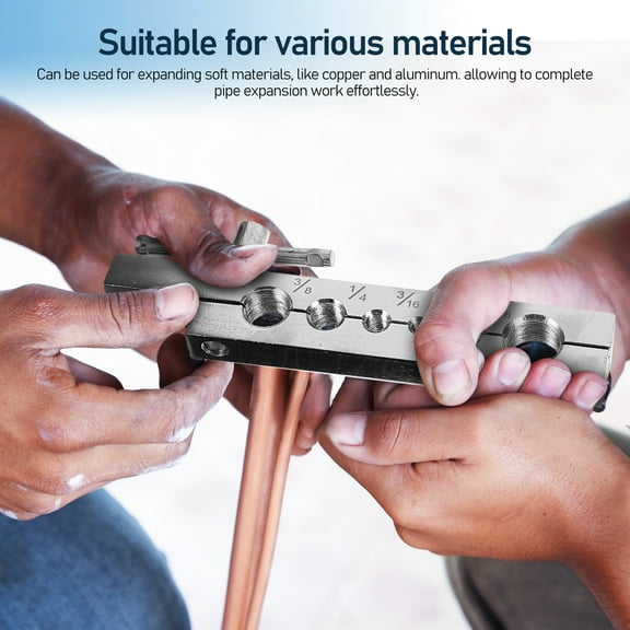 LEXSOMEO 1 Set Pipe Flaring Tool Refrigeration Tube Expander Mutifuctional Flaring Tool Kit