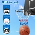thumbnail image 4 of Gymax 15'' Basketball Rim Wall Door Mounted Basketball Hoop w/ All Weather Net Black, 4 of 9
