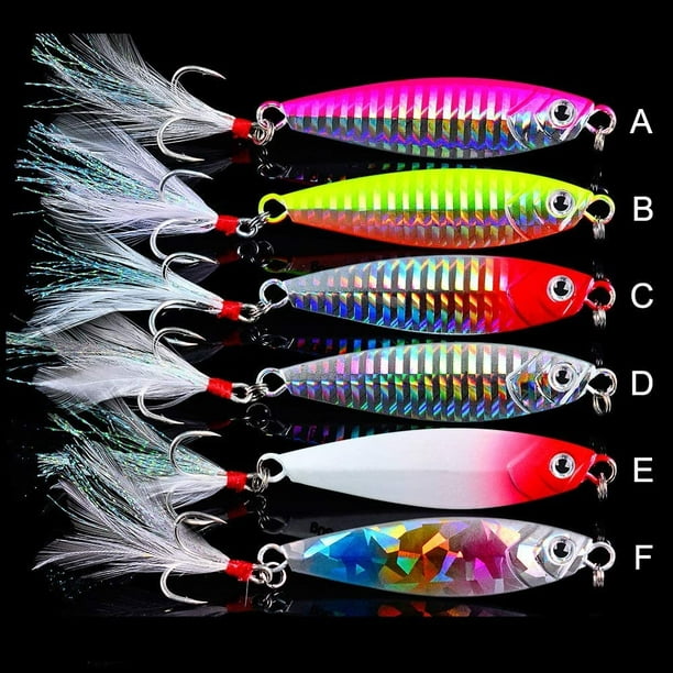 AIMTYD 6pcs Fishing Lures kit, Small Fish Simulation fit for Different  Water Condition 30g 