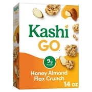 Kashi GO Honey Almond Flax Crunch Breakfast Cereal, 14 oz Box