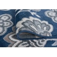 thumbnail image 6 of Madison Transitional 2' x 10' Navy and Cream Polypropylene Indoor Area Rug, 6 of 9