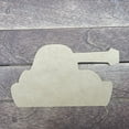 thumbnail image 2 of 4" Army Tank, Unfinished MDF Art Shape by Wooden Craft Cutouts, 2 of 2