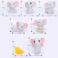 thumbnail image 6 of SPRING PARK 7Pcs Realistic Looking Small Elephant Statue Miniature Fairy Garden Accessories, DIY Dollhouse Decoration,Miniature Figurines, Micro Landscape Ornaments, 6 of 7