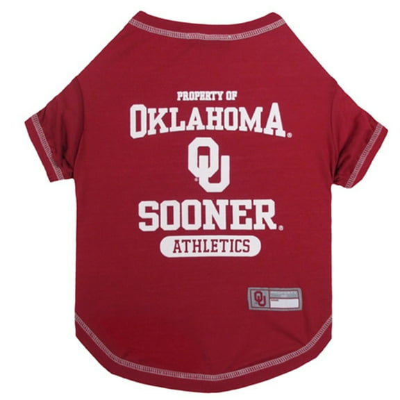 Pets First Collegiate Oklahoma Sooners Pet Dog T-Shirt in 5 Sizes - Medium