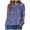 Blue_1, variant on Godom Womens Sweatshirts Crewneck Rugby Printed Long Sleeve Tops Oversized Pullover Sweatshirt for Women